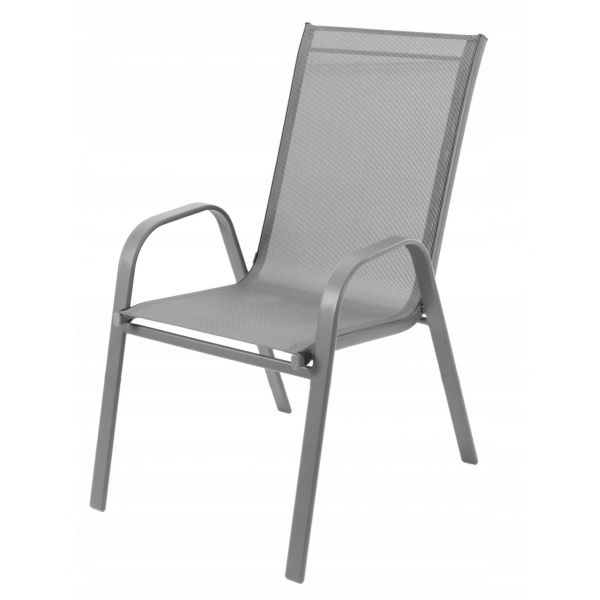 Krzesło Ogrodowe Polo L. Grey Jasnoszare