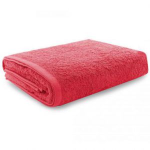 Eurofirany Ręcznik Gładki Czerwony 100x150