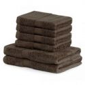 DecoKing Zestaw Ręczników 40% Bambus Brązowy 2*70x140 + 4*50x100 
