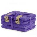 DecoKing Zestaw Ręczników 40% Bambus Fioletowy 2*70x140 + 4*50x100 