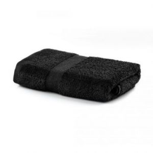 DecoKing Ręcznik Kąpielowy Bawełna Czarny 50x100 