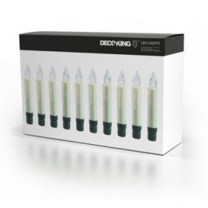 DecoKing Bezprzewodowe świeczki LED na choinkę zestaw 40...