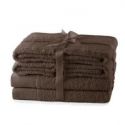 AmeliaHome Zestaw Ręczników Bawełna 2*70x140 + 4*50x100 brązowy