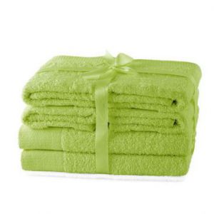 AmeliaHome Zestaw Ręczników 2*70x140 + 4*50x100 J. zielony