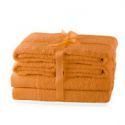 AmeliaHome Zestaw Ręczników 2*70x140 + 4*50x100 Pomarańczowy