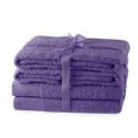 AmeliaHome Zestaw Ręczników 2*70x140 + 4*50x100 fioletowy
