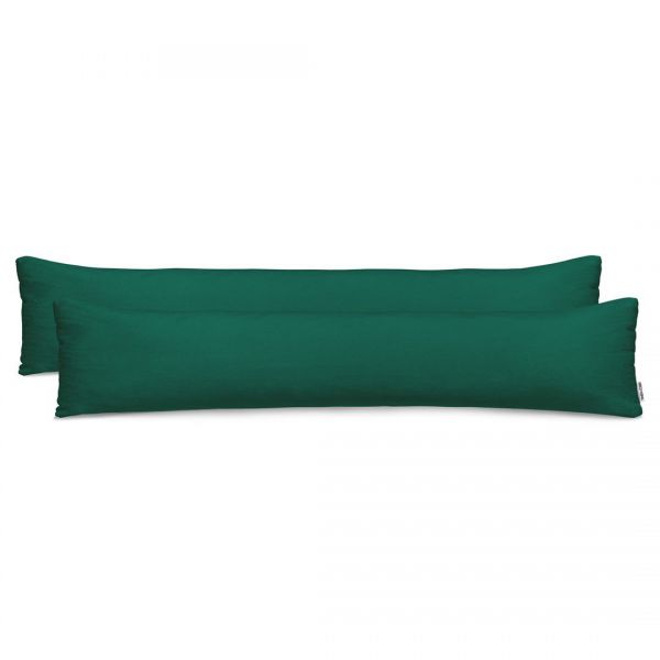 DecoKing Poszewka na poduszkę wałek bawełna AMBER 20x145 2szt. zielona