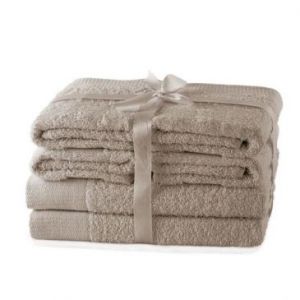 AmeliaHome Zestaw Ręczników Bawełna 2*70x140+4*50x100 beżowy