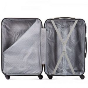Wings  Mała walizka kabinowa na 4 kółkach ABS 36l bordowa