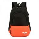 Wings  Plecak turystyczny miejski z przegrodą na laptopa - czarny/pomarańczowy