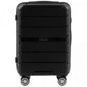 Wings  Mała walizka podróżna na kółkach z polipropylenu - czarna