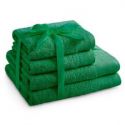 AmeliaHome Zestaw Ręczników 2*70x140 + 2*50x100 zielony