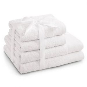 AmeliaHome Zestaw Ręczników 2*70x140 + 2*50x100 Biały
