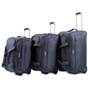 Wings  Zestaw 3 walizek podróżnych na kółkach szare