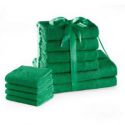 AmeliaHome Zestaw Ręczników AMARI 2*70x140 + 4*50x100 + 4*30X50 Zielony