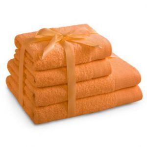 AmeliaHome Zestaw Ręczników 2*70x140 + 2*50x100 Pomarańczowy