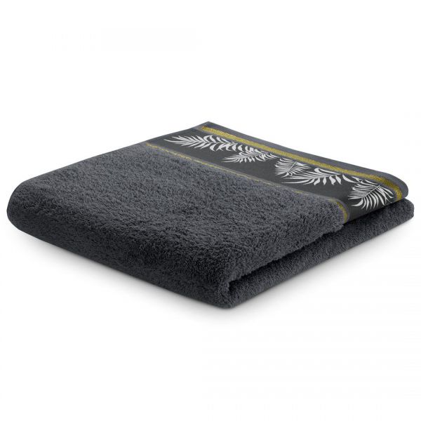 AmeliaHome Ręcznik bawełniany Pavos 50x90 cm - grafitowy