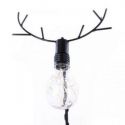 DecoKing Lampka LED na stół Reindeer czarna
