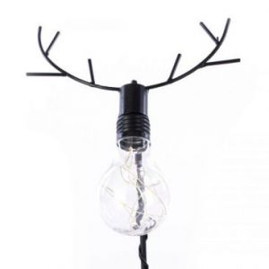 DecoKing Lampka LED na stół Reindeer czarna