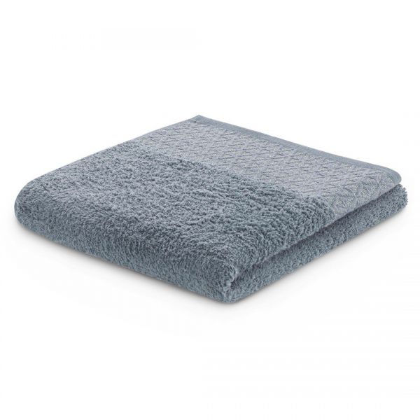 DecoKing Ręcznik bawełniany 50x90 cm stalowy
