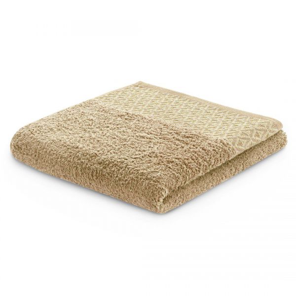 DecoKing Ręcznik bawełniany 70x140 cm beżowy