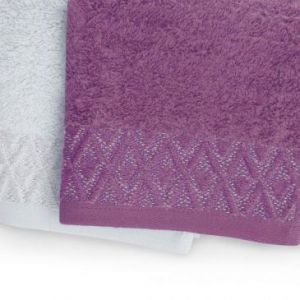 DecoKing Zestaw ręczników Andrea 6 sztuk popielate + śliwkowe