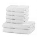 DecoKing Zestaw Ręczników Kąpielowych Bawełna Biały 2*70x140 + 4*50x100 