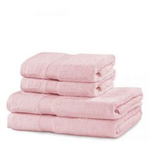 DecoKing Zestaw Ręczników Różowy 2*70x140 + 2*50x100