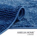 AmeliaHome Dywanik łazienkowy BATI 70x120 Ciemny niebieski
