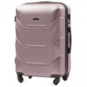 Wings  Średnia walizka podróżna na 4 kółkach ABS gold rose