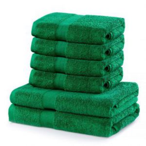 DecoKing Ręczniki Kapielowe Bawełna I zielony 2*70x140 +...