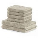 DecoKing Zestaw Ręczników 40% Bambus Beżowy 2*70x140 + 4*50x100 