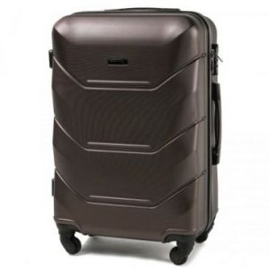 Wings  Średnia walizka podróżna na kółkach ABS 60l coffee