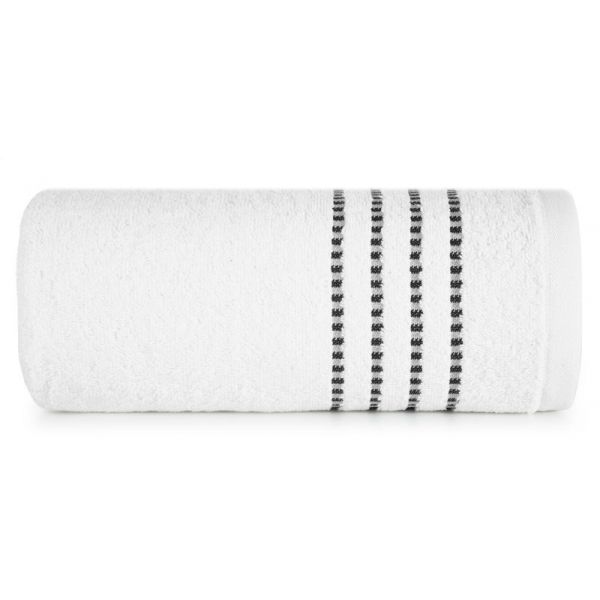 Bawełniany ręcznik frotte FIORE 50X90 biały