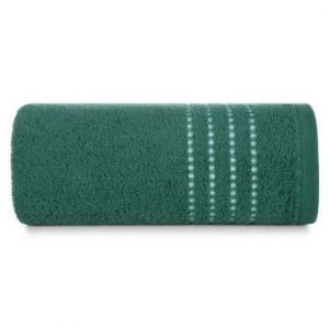 Bawełniany ręcznik frotte FIORE 30X50 ciemnozielony
