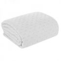 Narzuta na łóżko jednokolorowa pikowana LIBI 170X210 biała