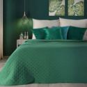 Narzuta na łóżko jednokolorowa pikowana LIBI 170X210 zielona