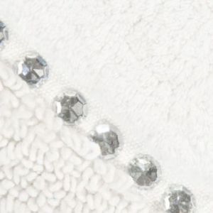 Dywanik bawełniany z kryształkami CHIC 60X90 biały