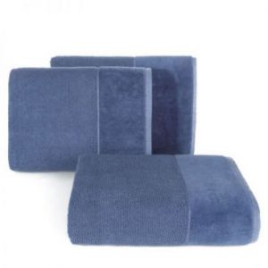 Puszysty ręcznik bawełniany LUCY 30X50 niebieski