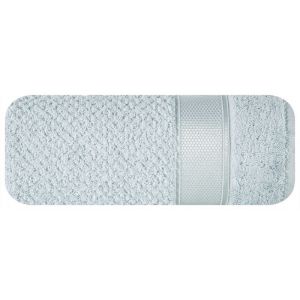 Ręcznik bawełniany z ozdobną bordiurą MILAN 30X50 srebrny