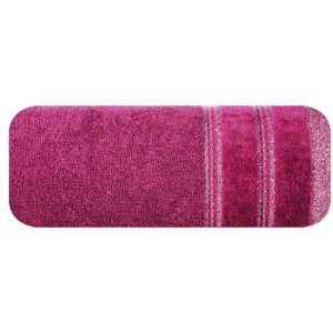 Ręcznik frotte z bordiurą GLORY 30X50 amarantowy