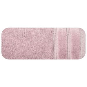 Ręcznik frotte z bordiurą GLORY 30X50 liliowy