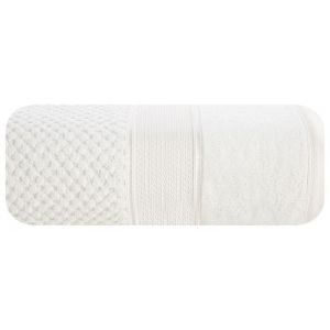 Ręcznik bawełniany z bordiurą I 50X90 kremowy