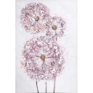 Obraz na płótnie kwiaty FLORE 60X90 różowy
