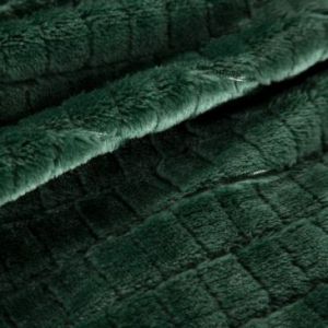 Koc narzuta z mikrofibry 3D CINDY2 200X220 ciemny zielony
