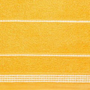 Ręcznik frotte z bordiurą MIRA 30X50 żółty