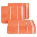 Ręcznik frotte z bordiurą MIRA 30X50 pomarańczowy