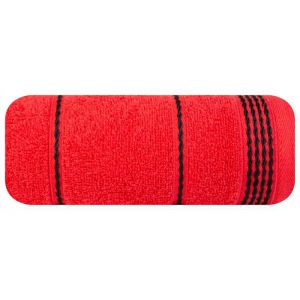 Ręcznik frotte z bordiurą MIRA I 30X50 czerwony