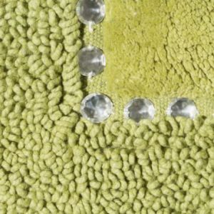 Dywanik bawełniany z kryształkami CHIC 75X150 oliwkowy