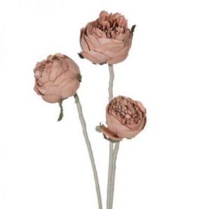 Sztuczny kwiat dekoracyjny NATU różowy x12